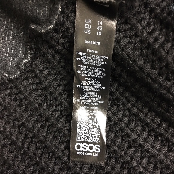 ASOS Oversized Chunky Sweater Sz 10 - Picture 6 of 7